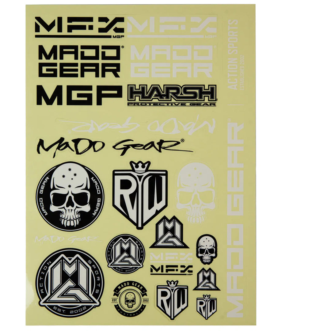 Madd Gear Logos 23 Sticker Sheet