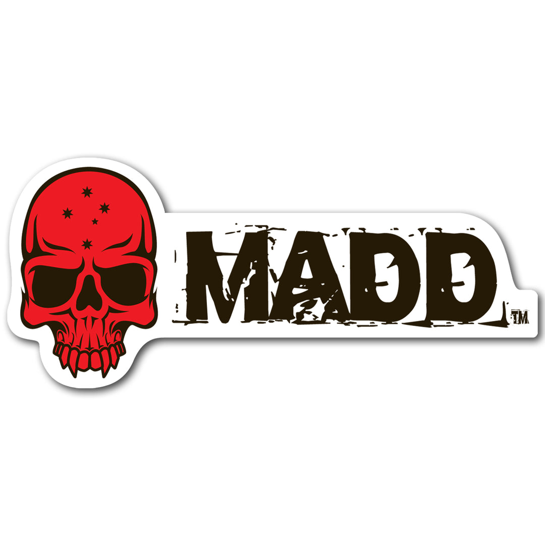Red Skull Madd Sticker
