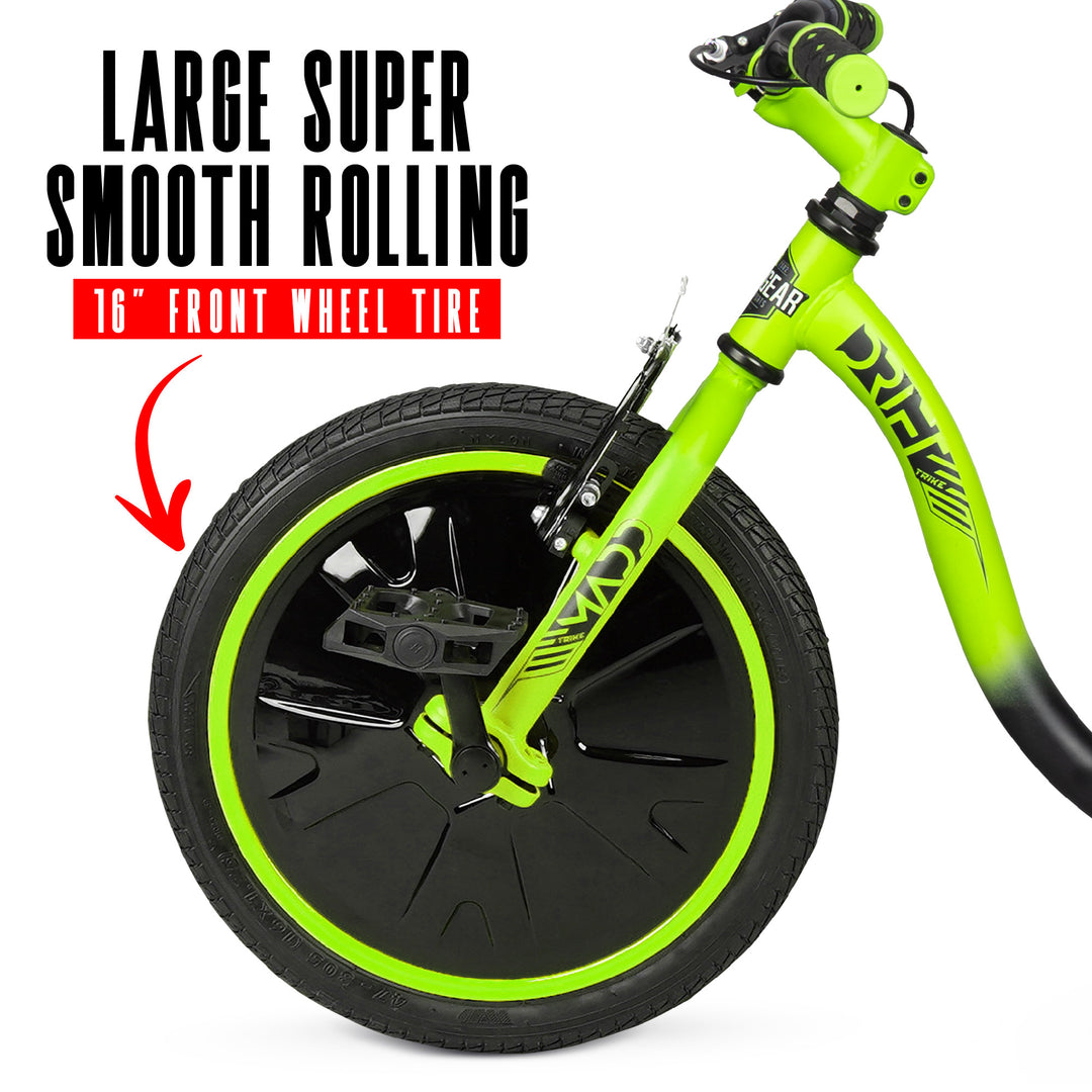 Madd Gear Drift Trike - Black Green