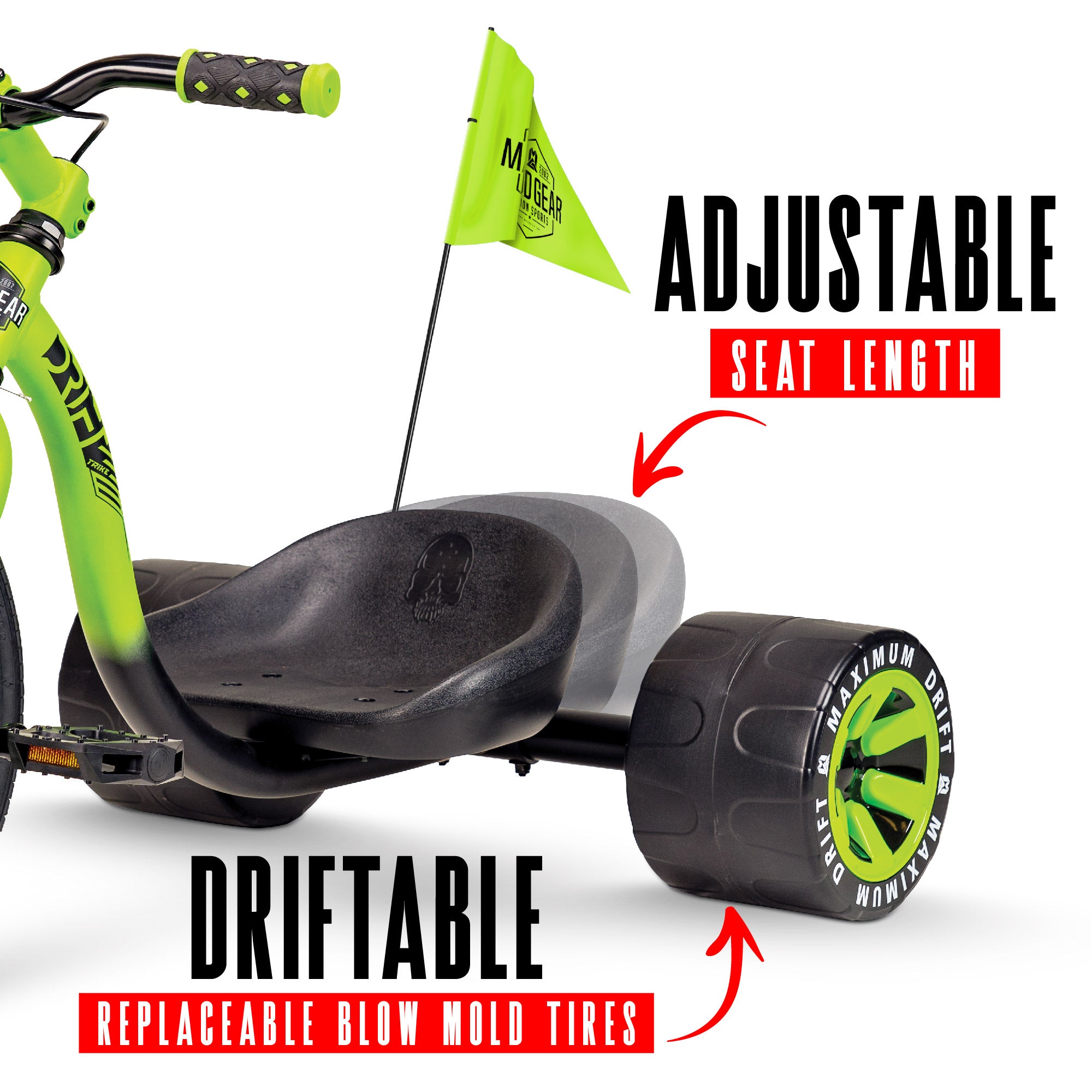 ち*こ様 ドリフトトライク Madd Gear Drift Trike Madd Gear Drift Trike Green Black | Ultimate Drifting Ride