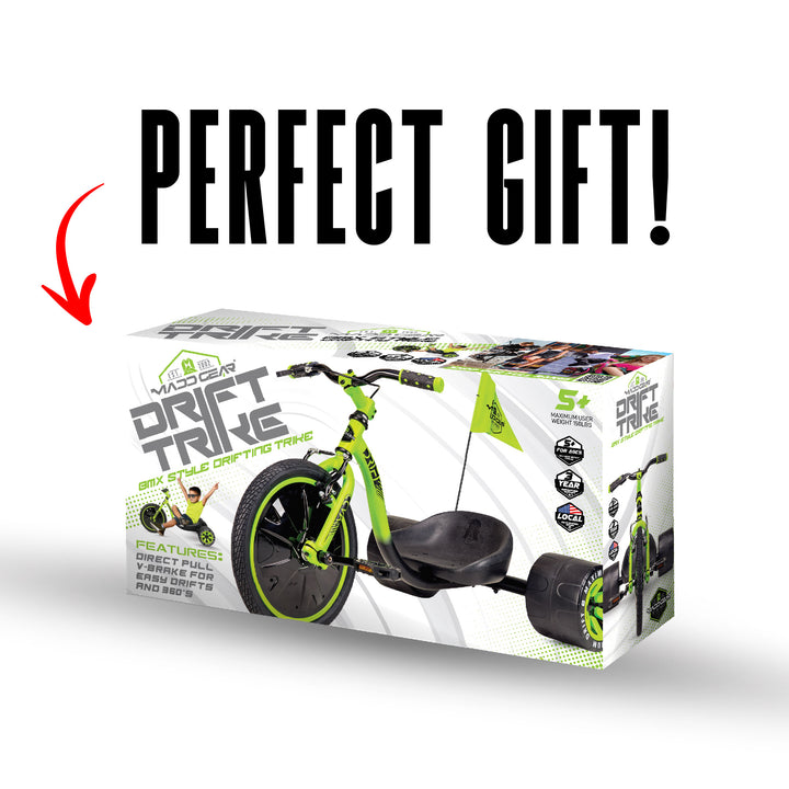 Madd Gear Drift Trike - Black Green