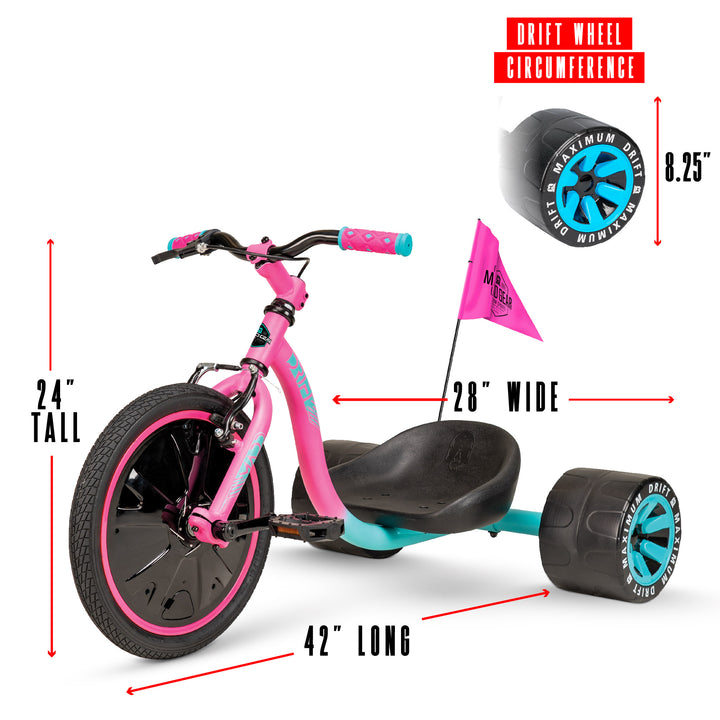 Madd Gear Drift Trike - Pink Teal