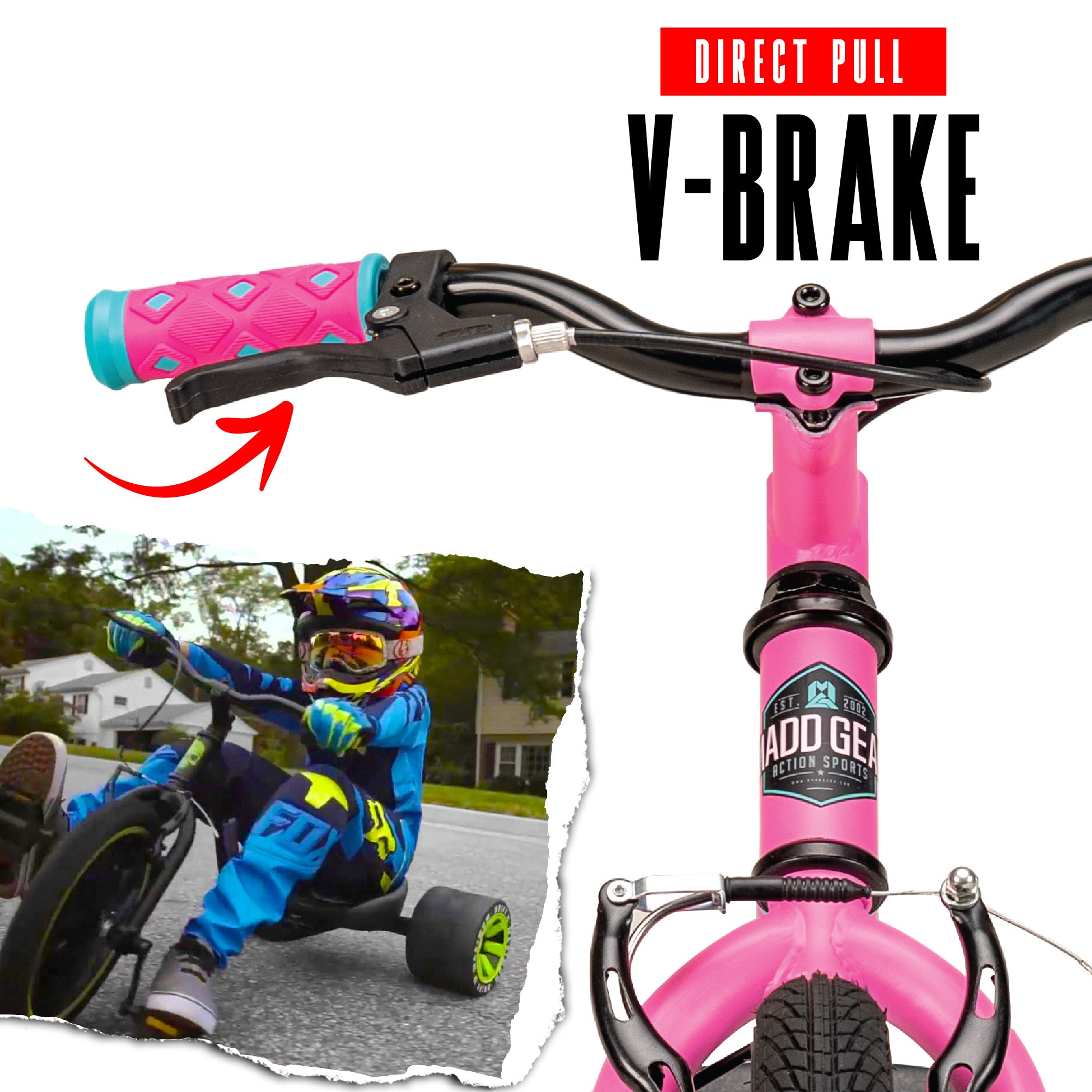 Madd Gear Drift Trike - Pink Teal – Madd Gear UK