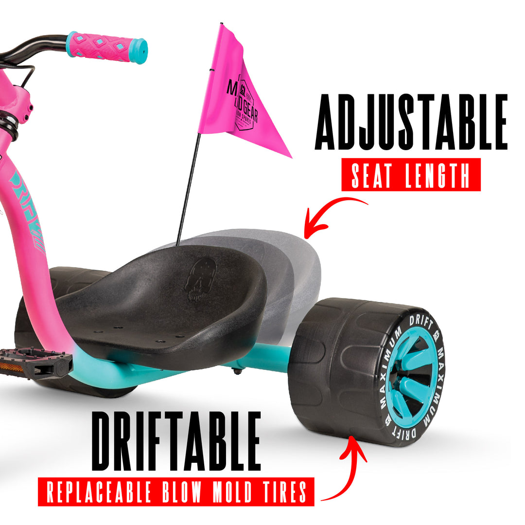 Madd Gear Drift Trike - Pink Teal