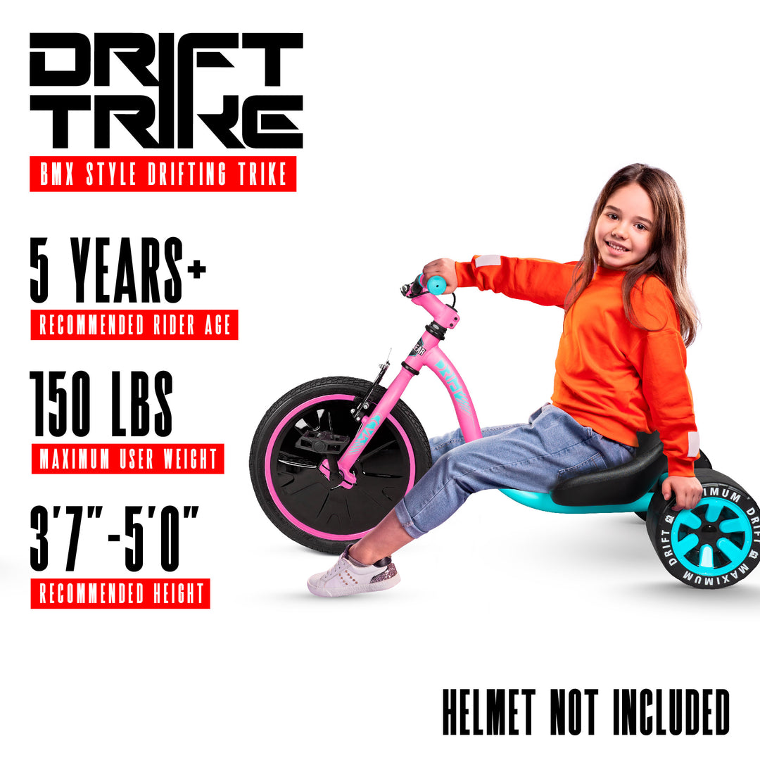 Madd Gear Drift Trike - Pink Teal