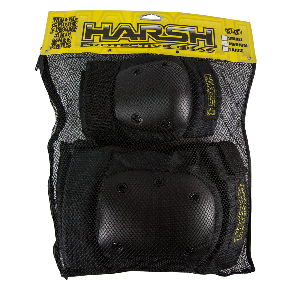 Harsh PRO Park Knee & Elbow Combo Protection Set