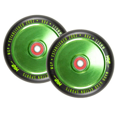 MFX Corrupt Core 110mm Wheels - Green Black