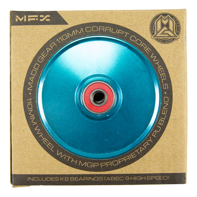 MFX Corrupt Core 110mm Wheels - Teal Black