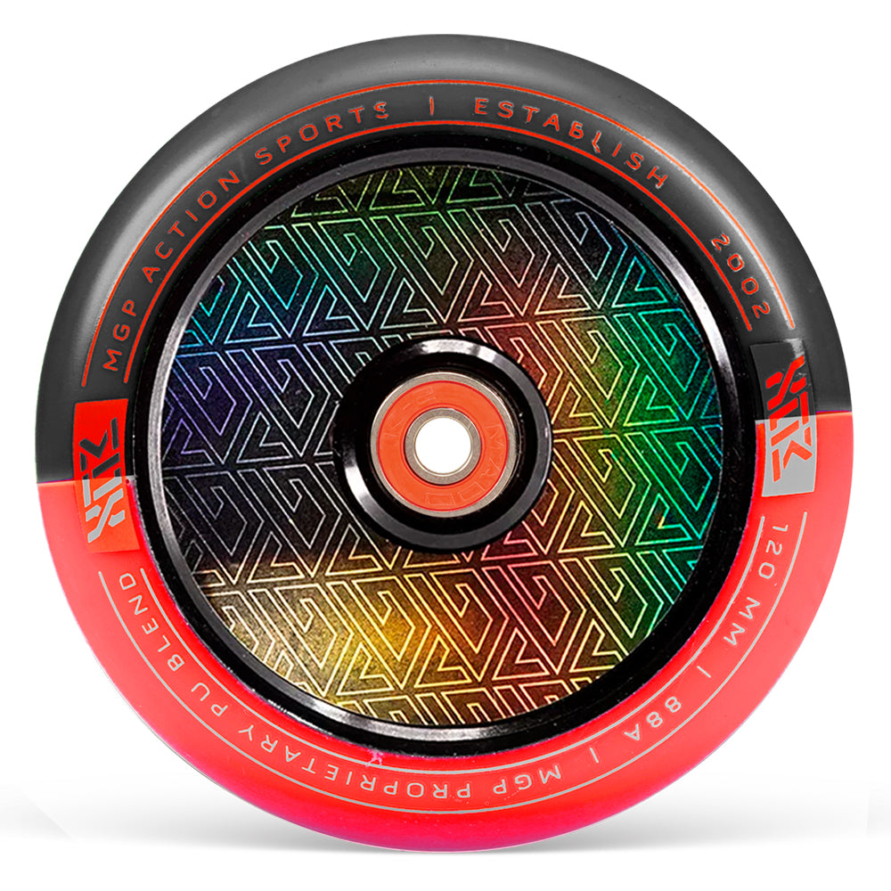 MFX Corrupt Core 120mm Wheels - Red Black