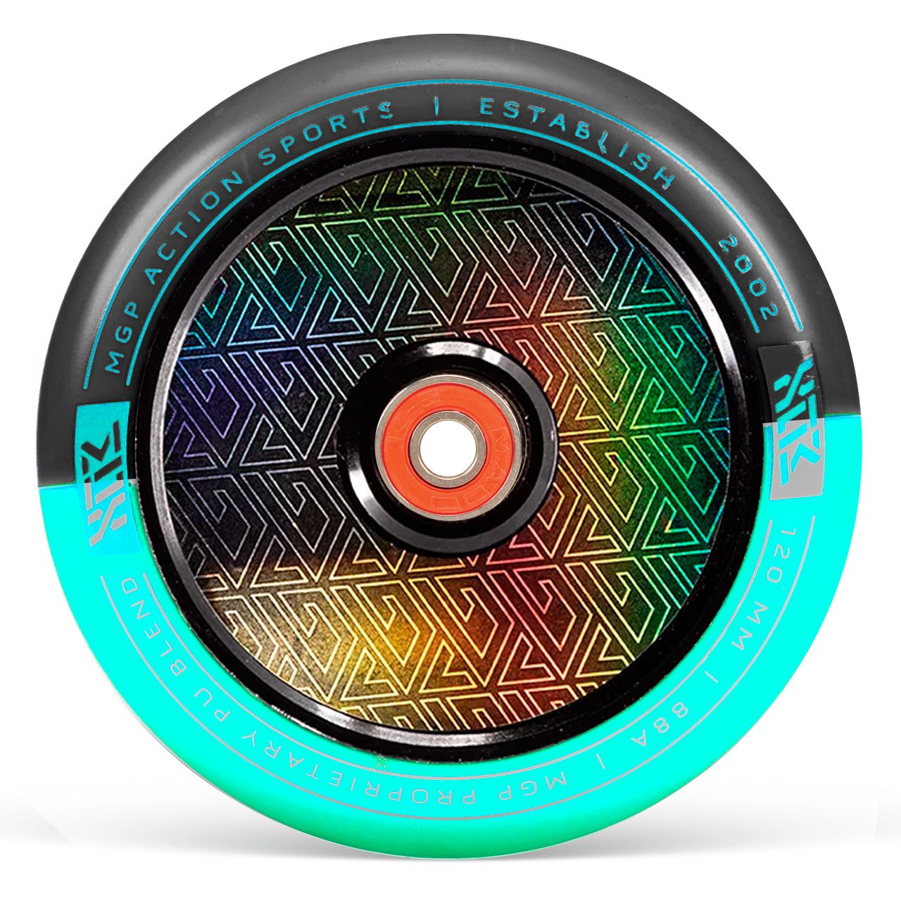 MFX Corrupt Core 120mm Wheels - Teal Black