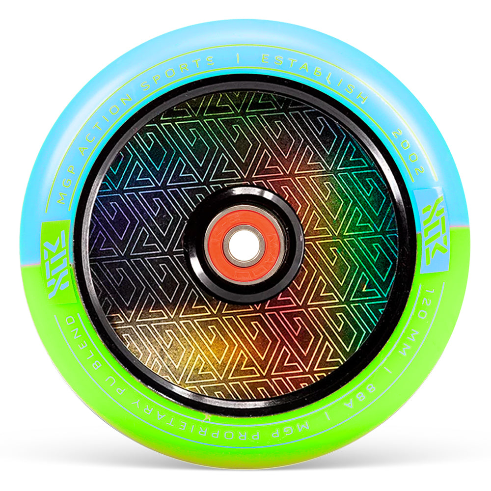 MFX Corrupt Core 120mm Wheels - Blue Lime