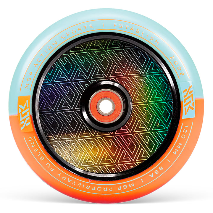 MFX Corrupt Core 120mm Wheels - Orange Teal