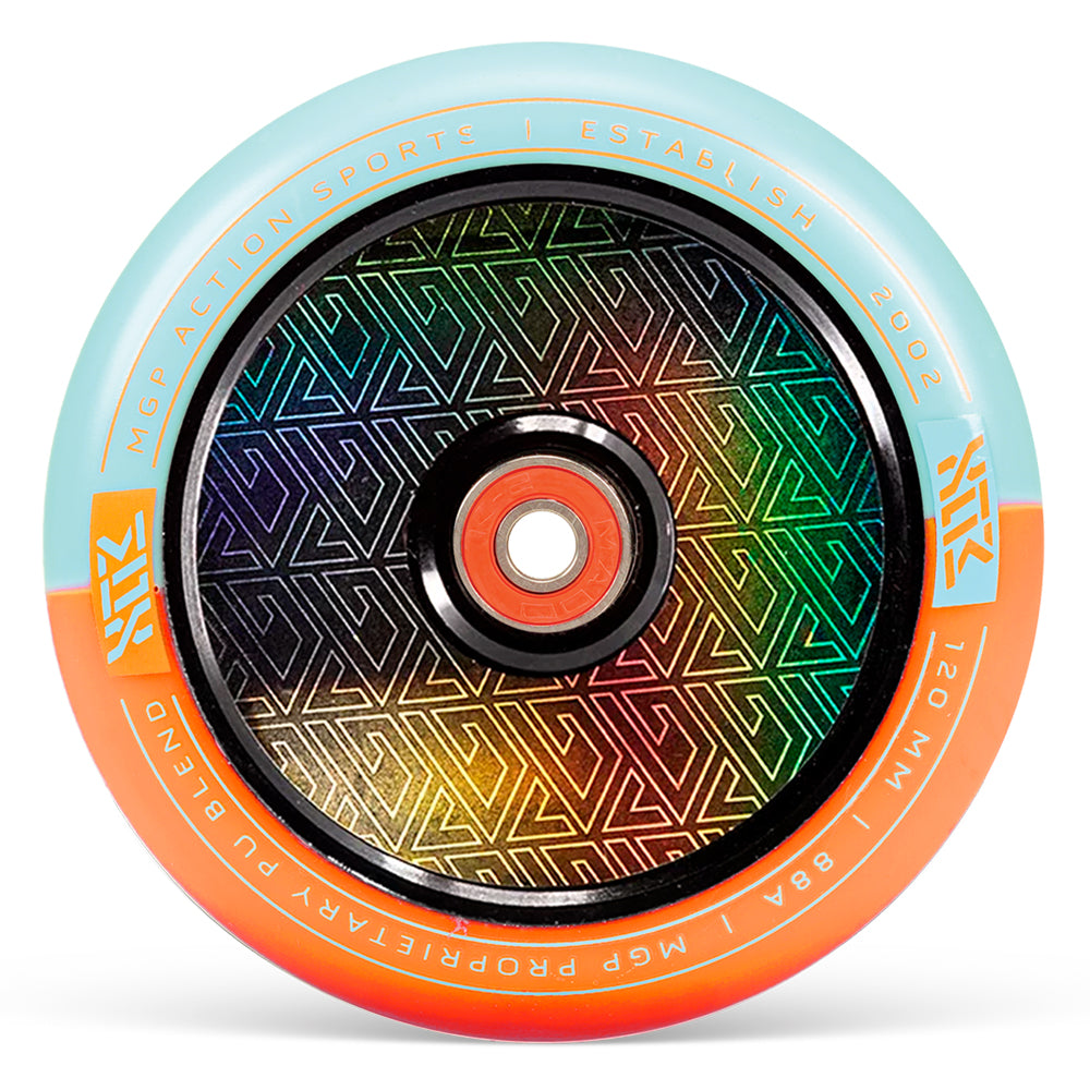 MFX Corrupt Core 120mm Wheels - Orange Teal