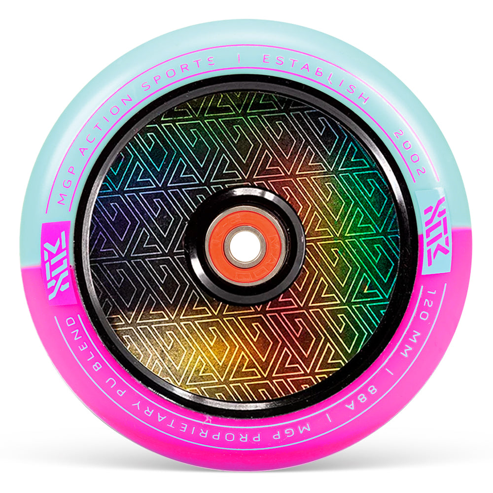 MFX Corrupt Core 120mm Wheels - Pink Teal