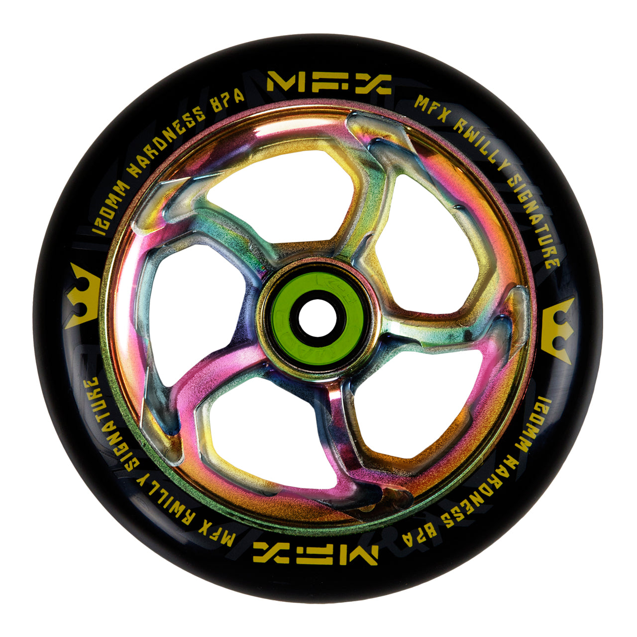 MFX RWilly Hurricane 120mm Wheels - Neo Chrome