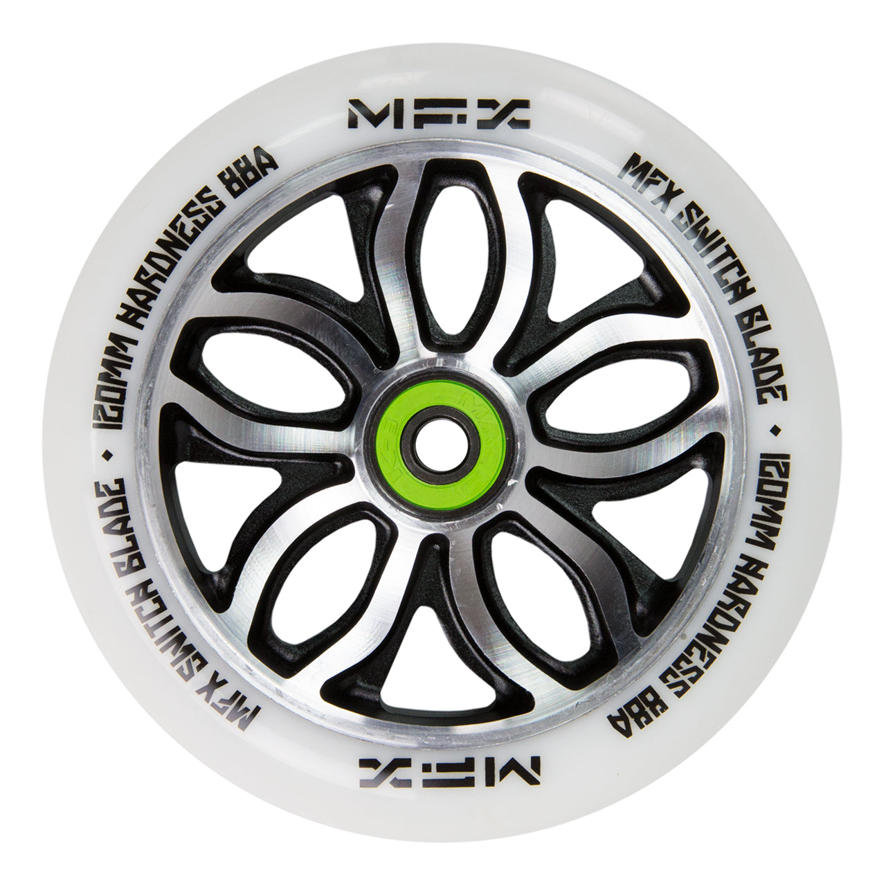 MFX Switchblade 120mm Wheel - White (SINGLE WHEEL) – Madd Gear UK