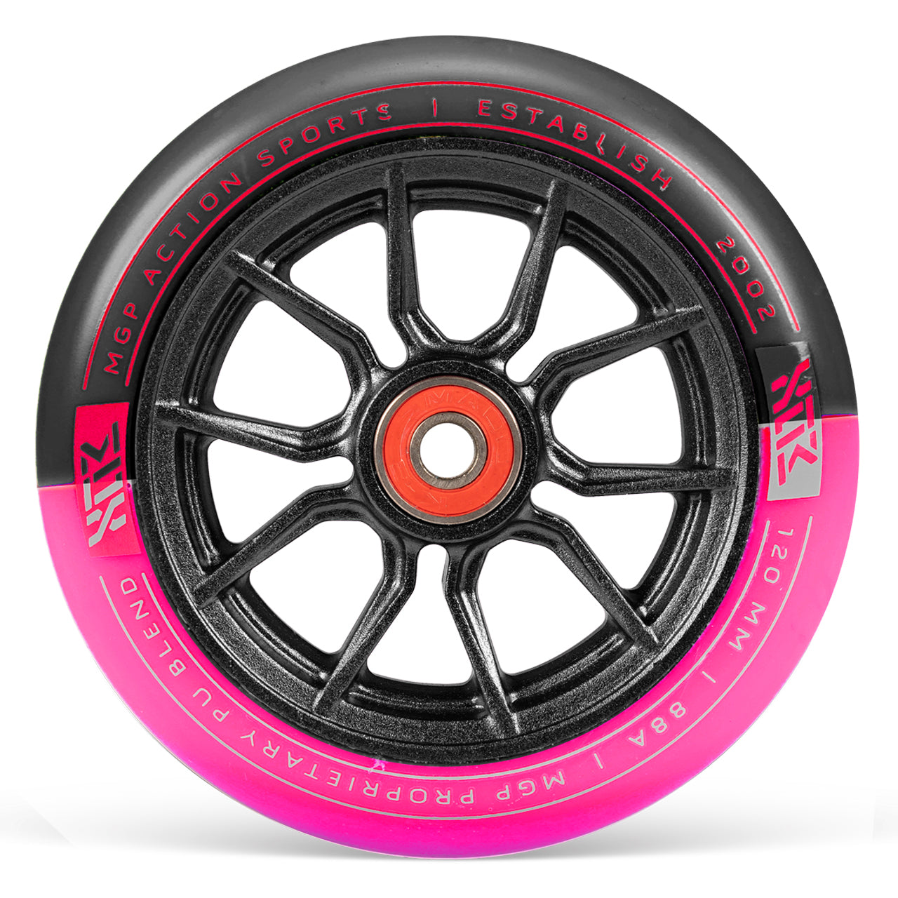 MFX Syndicate AR120 120mm wheels - Pink Black