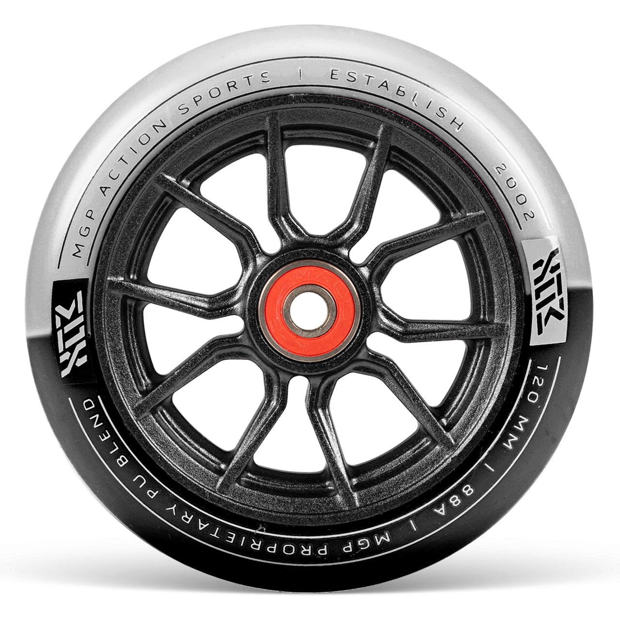 MFX Syndicate AR120 120mm wheels - White Black