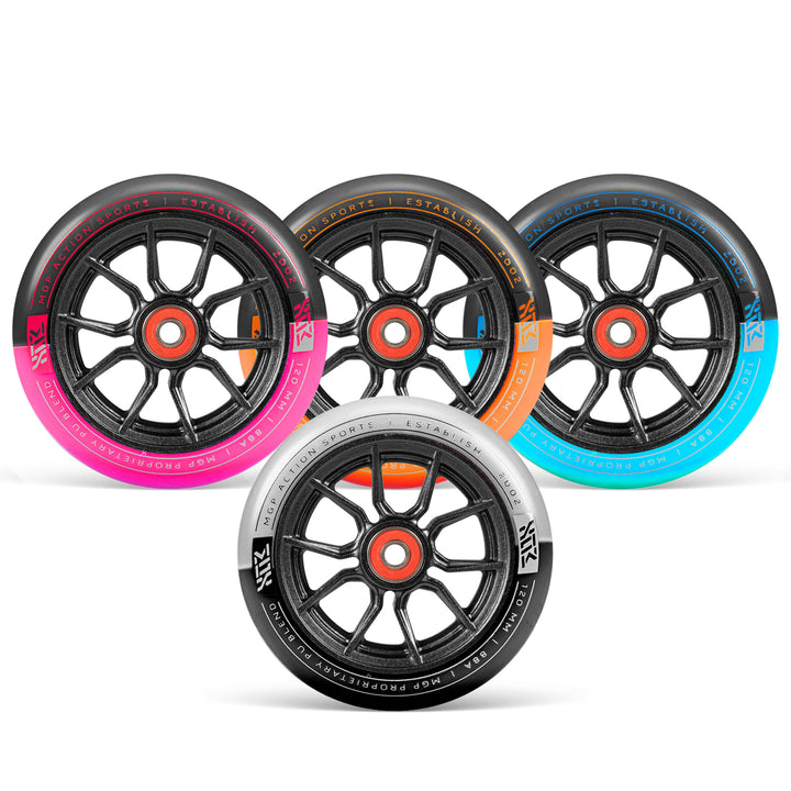 MFX Syndicate AR120 120mm wheels - White Black