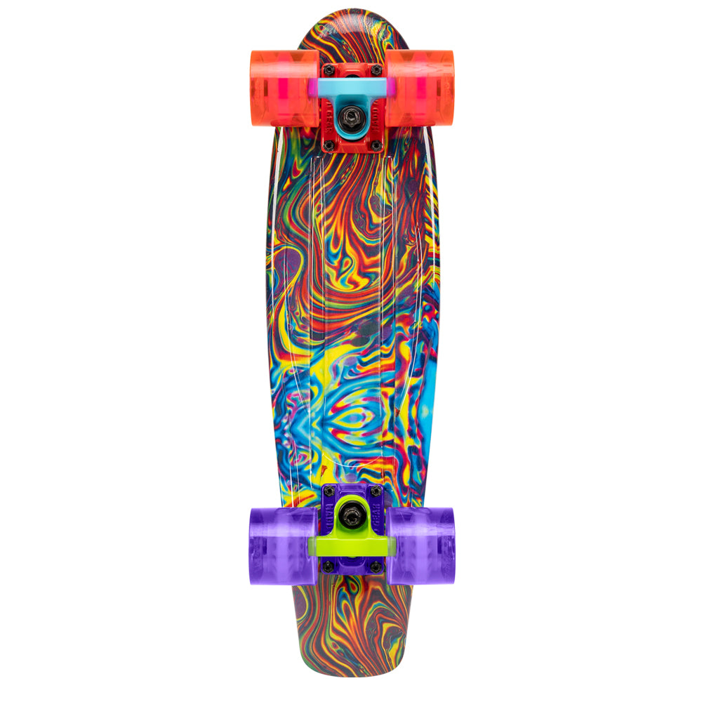 22'' G-Wrap Retro Skateboard - Oil Slick