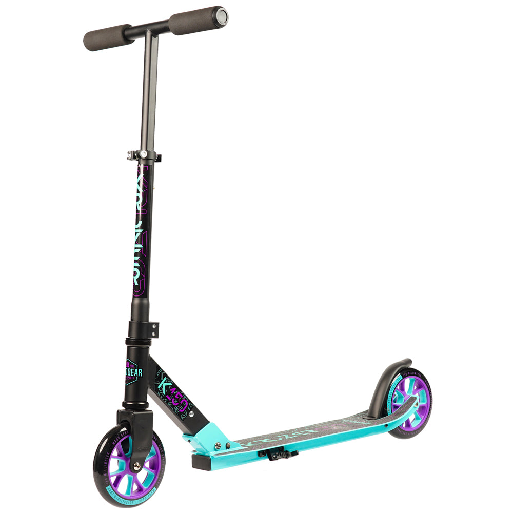 Carve Kruzer 150 Folding Scooter - Teal Black