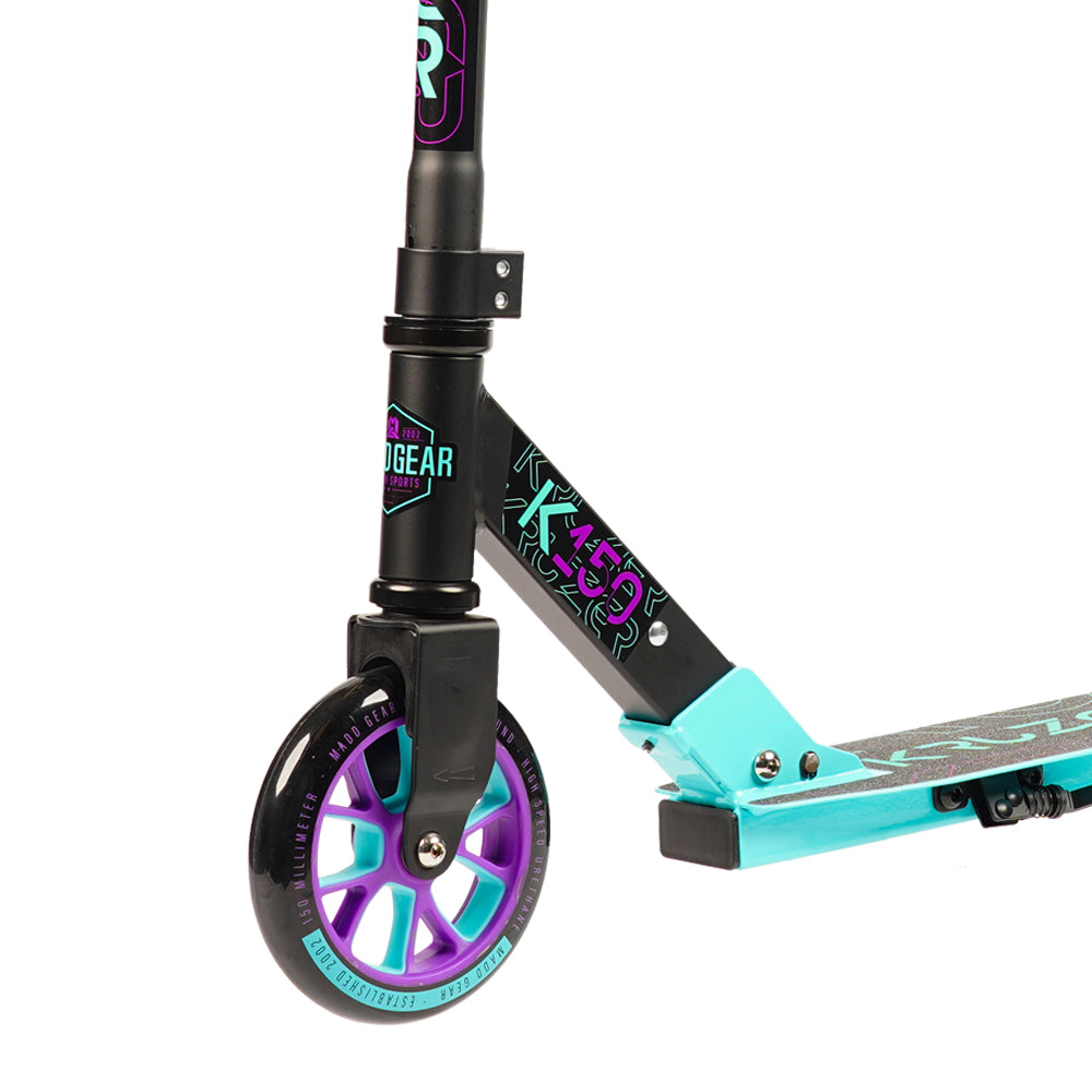 Carve Kruzer 150 Folding Scooter - Teal Black