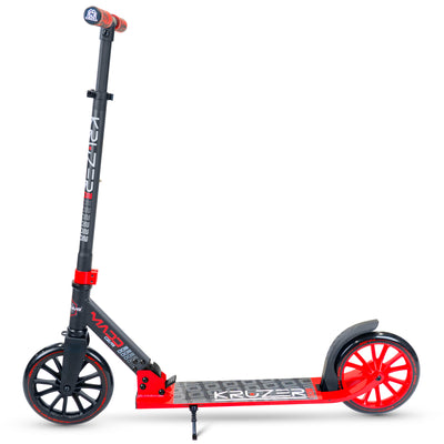 Carve Kruzer V2-200 Folding Scooter - Red Black