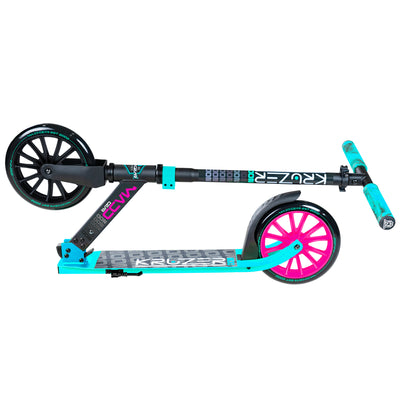 Carve Kruzer V2-200 Folding Scooter - Teal Black