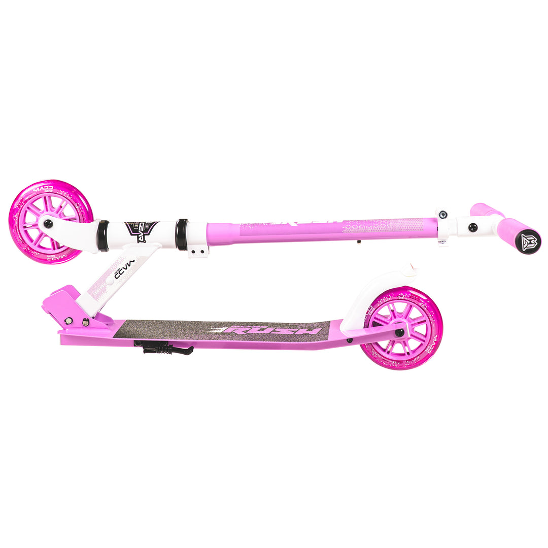 Metro RUSH 125 Folding Scooter - White Purple