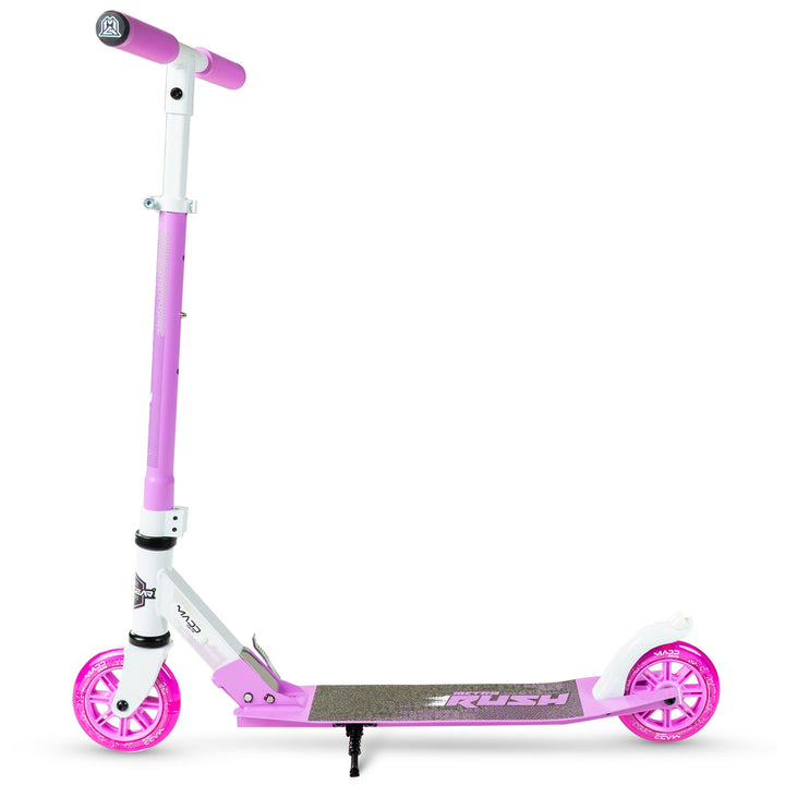 Metro RUSH 125 Folding Scooter - White Purple