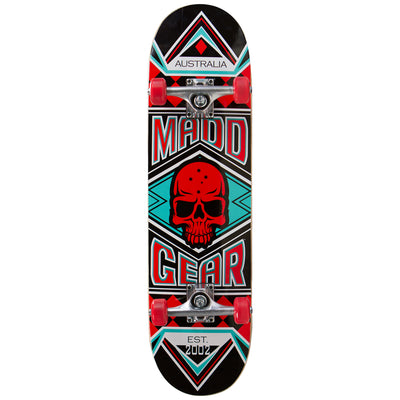 31'' Pro Series Skateboard - JEST RED / TURQUIOSE