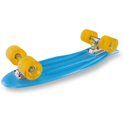 22'' Skins Retro Skateboard - Blue Yellow