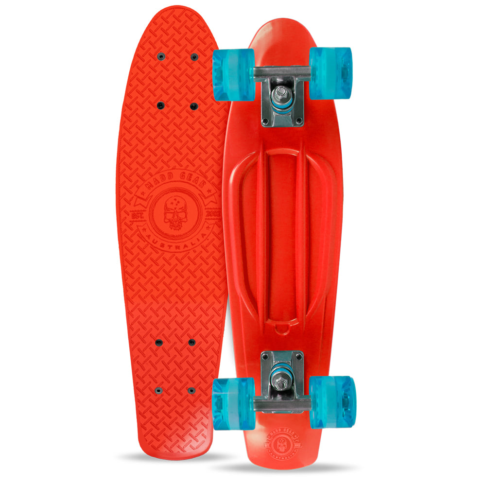 22'' Skins Retro Skateboard - Red Blue