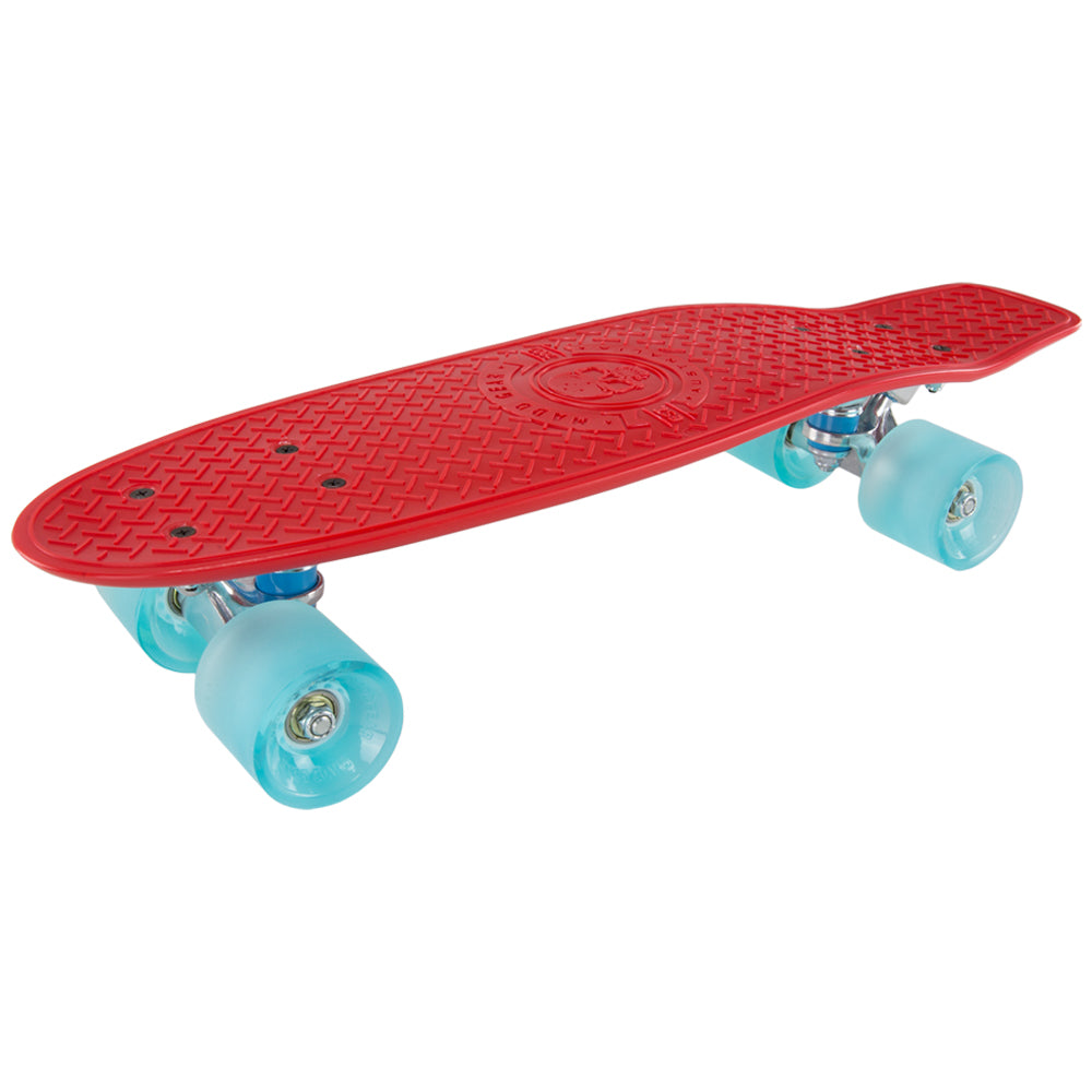 22'' Skins Retro Skateboard - Red Blue