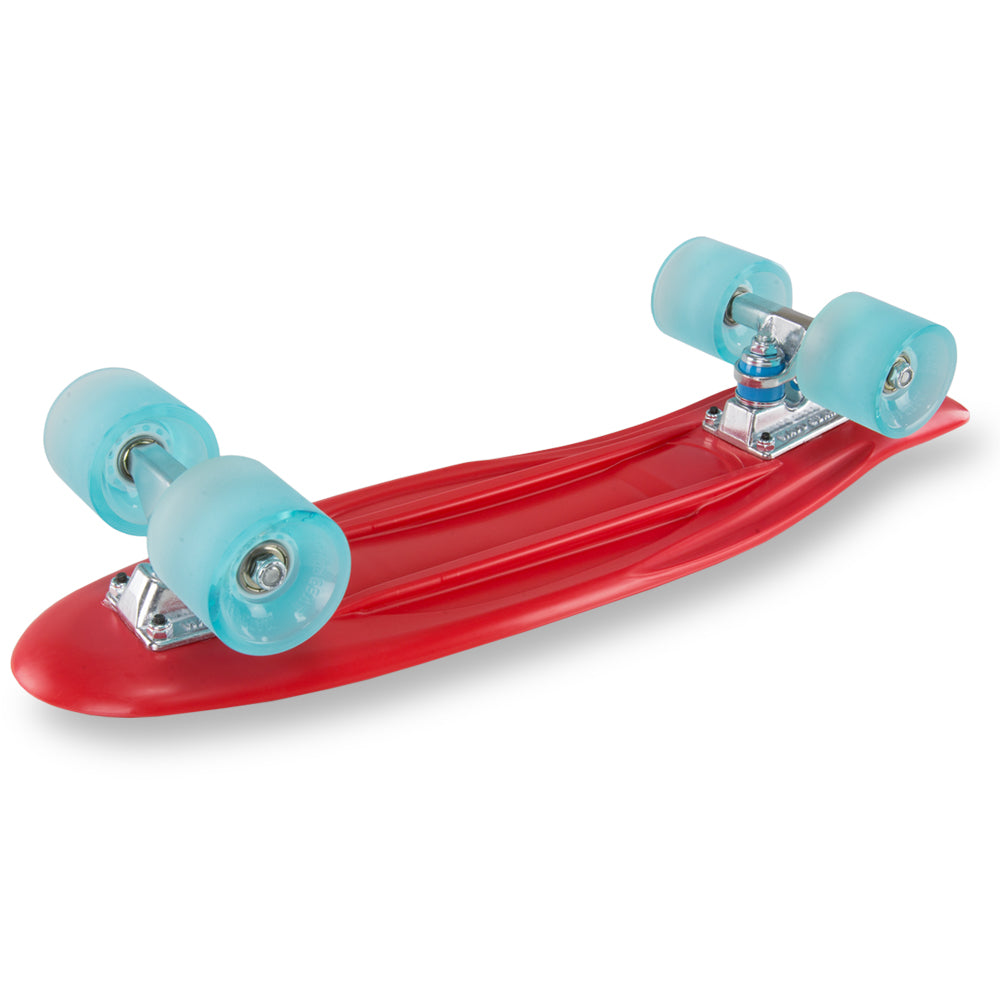 22'' Skins Retro Skateboard - Red Blue