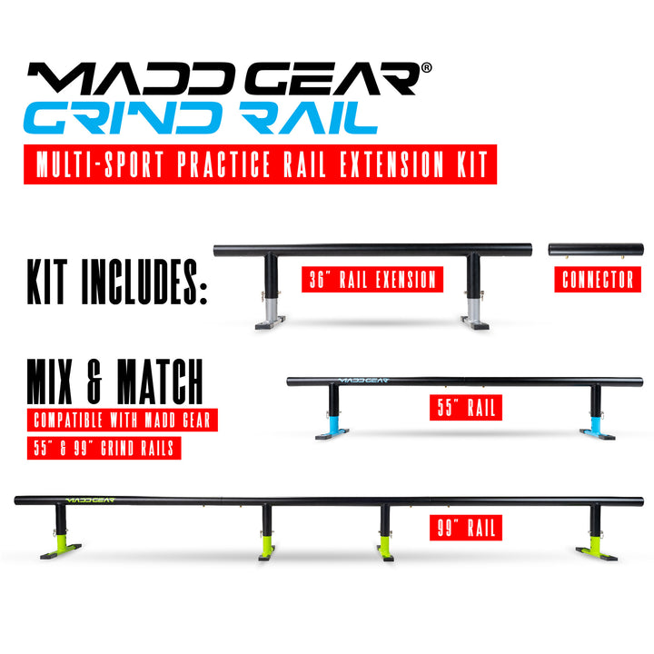 Madd Gear Grind Rail Extension Kit  91cm / 36"