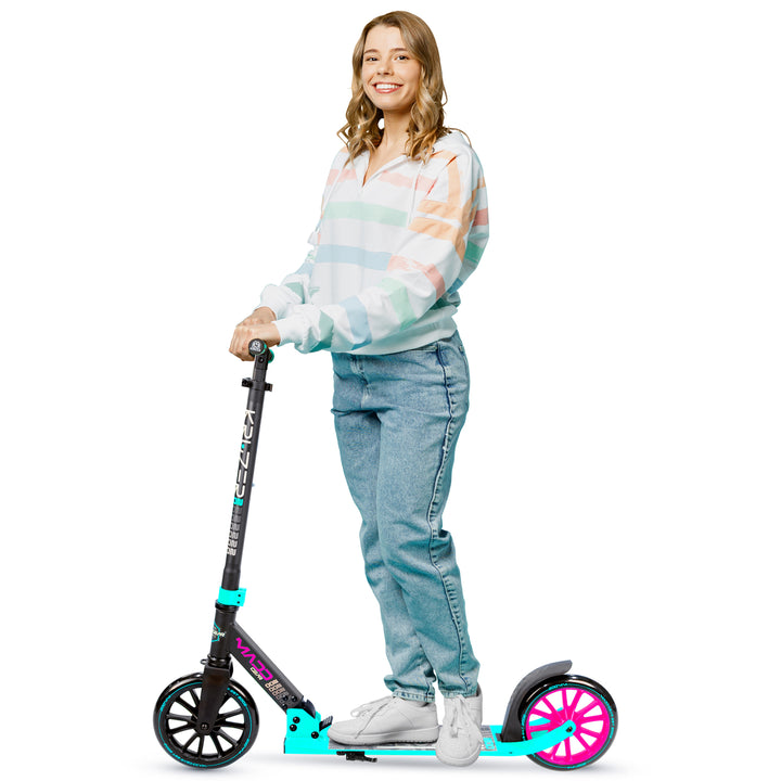 Carve Kruzer V2-200 Folding Scooter - Teal Black